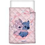 Couette imprim�e - stitch et angel - calin - 140x200 cm