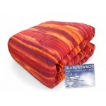 Couette kot brosse bordeaux - couvre - lit d'hiver 100 % coton - fabriqu en italie, chaud et doux cm. ...