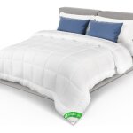 Vounot� couette l�g�re 220x240cm 200gsm blanc - couverture douce respirante en microfibre - certifi�e ...