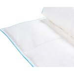 Couette de luxe en plumes et duvet de canard chaleur l�g�re 6 tog 220 x 240 cm blanche cervino