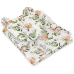 Couette ours en peluche avec rembourrage et oreiller profilé - ensemble 2 pièces - vert forêt Couette ours en peluche avec rembourrage et oreiller profilé - ensemble 2 pièces - vert forêt