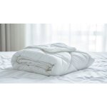 Couette toutes saisons 4 saisons 160x200 cm microfibre blanche
