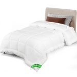 Vounot - couette tempérée 135x200cm 300gsm blanc - couette chaude douce respirante en microfibre - certifiée ... Vounot - couette tempérée 135x200cm 300gsm blanc - couette chaude douce respirante en microfibre - certifiée ...