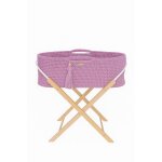 Couffin fait main boho avec support - lavande Couffin fait main boho avec support - lavande