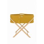 Couffin fait main boho avec support - moutarde Couffin fait main boho avec support - moutarde