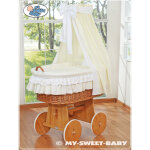 Couffin mo�se avec baldaquin - bellamy cr�me