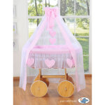 Couffin de mo�se avec baldaquin deluxe - am�lie rose