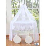 Couffin de mo�se avec baldaquin deluxe - amelie white