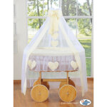 Couffin de mo�se avec baldaquin deluxe - cr�me am�lie