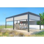 Couleurs du monde - pergola bioclimatique autoportante memphis 3x6m ? aluminium ? lames orientables ? ...