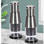 (couleur multiple)hachoir � ail 304 en acier inoxydable coupe - ail outil de hachage manuel multifonctionnel ...