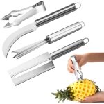 Coupe ananas, d�coupe ananas, �plucheur contient coupe - ananas, couteau � canne � sucre, �p�pineur et ...