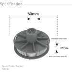 Coupe bordure bobine, 4 pi�ces ?1, 65 mm 6, 1m 5307 - 20 recharge bobine fil pour coupe - bordure, bobine ...