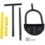 Coupe - bordure manuel en dents de scie, avec manche long en acier, demi - lune, pour parterres de fleurs, ...