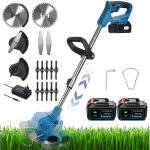 Coupe - bordures sans fil magicfox 36v avec tube t�lescopique, t�te pivotante et 3 types de lames - livr� ...