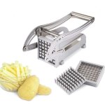 Coupe frites en acier inoxydable professionnel trancheuse de frites avec lame de rechange manuel coupe ...