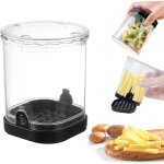 Coupe frites manuel, decoupe frite rapide avec grilles de coupe en acier inoxydablele, coupe l�gumes ...
