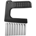 Coupe - frites ondul� en acier inoxydable, coupe - pommes de terre, coupe - fruits et l�gumes, outil ...