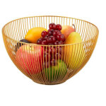 Coupe a fruits en metal dore
