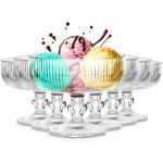 Coupes � glace en verre 270 ml, lot de 6.