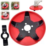 Coupe herbe plaque de d�sherbage, disque de d�sherbage avec de lames de coupe, universelle t�te de tondeuse ...