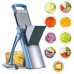 Coupe - lgumes multifonctionnel 5 en 1 avec lames en acier inoxydable : mandoline, mandoline, mandoline, ...