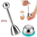 Coupe - oeuf, ouvre - oeuf � la coque, perceur d'oeufs, coupe d'oeuf en inox, toqueur � ?uf, coupe - ...
