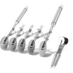 Coupe - p�te avec poign�e, 5 roues r�glables, s�parateur � g�teau, coupe - pizza, acier inoxydable, largeur ...