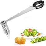 Coupe - pommes de terre en spirale, coupe - pommes de terre en spirale en acier inoxydable, coupe - l�gumes ...