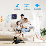 Coup�e de porte sans fil, sonnette de porte de porte de 300 m de longueur cloche �lectronique �tanche, ...