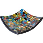 Coupelle vide - poche artisanale bleu, rouge et jaune