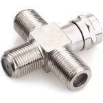 Coupleur d'extension de c�ble coaxial f vers m�le vers 3 femelles pour adaptateur de c�ble coaxial tv ...