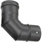 Courbe 90 avec inspection des fumees dn 100 emaille peint emaille 600 degres poele a pellets tube noir ...