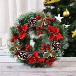 Couronnes de nol pour porte d'entre, dcorations artistiques de nol, jour de thanksgiving, couronne ...