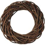 Couronne en osier brut, marron, non �corc�, mat�riau naturel, 1 pce. , 25 cm �, 6 cm d?�paisseur, d�coration ...