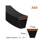 Courroie lisse trapzodale a84 longueur extrieur: 2184mm