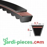 Courroie marche arri�re norlett motobineuse