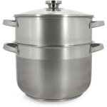 Couscoussier menastyl 4615450 - inox - 10 litres - compatible tous feux dont induction