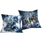 Coussin 40x40 jurassic world dinosaure t - rex