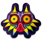 Coussin abystyle the legend of zelda majora's masque 33x33 cm