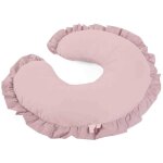 Coussin d'allaitement  volants, rose poudr