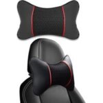 Coussin appuie tete voiture appui - t�te de voiture en pu cuir avec mousse m�moire oreiller cervical ...