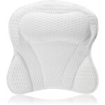 Coussin de bain baignoire jacuzzi avec 6 ventouses puissantes - oreiller ergonomique antidrapant pour ...