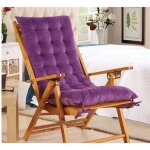 Coussin bain de soleil antid�rapant pour chaise longue de jardin, transat relax ext�rieur, voilet ? sans ...