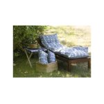 Jardin prive - coussin bain de soleil flocons futuriste - mastic