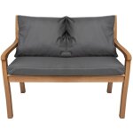 Coussin pour banc 100x60x50cm, coussins pour balancelle de jardin anthracite, coussin d'assise, coussin ...