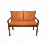 Coussin pour banc 100x60x50cm, coussins pour balancelle de jardin orange, coussin d'assise, coussin de ...