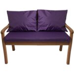 Coussin pour banc 100x60x50cm, coussins pour balancelle de jardin violet, coussin d'assise, coussin de ...
