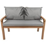 Coussin pour banc 110x50x7cm, coussins pour balancelle de jardin gris, coussin d'assise, coussin de dossier, ...