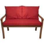 Coussin pour banc 110x60x7cm / 2x50x56cm coussins pour balancelle de jardin rouge, coussin d'assise, ...